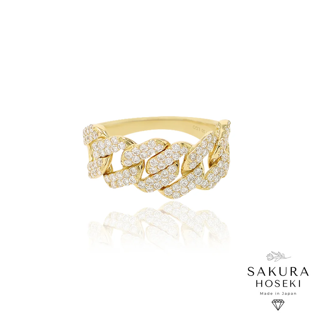 Cuban Ring Yellow Gold - Image 4