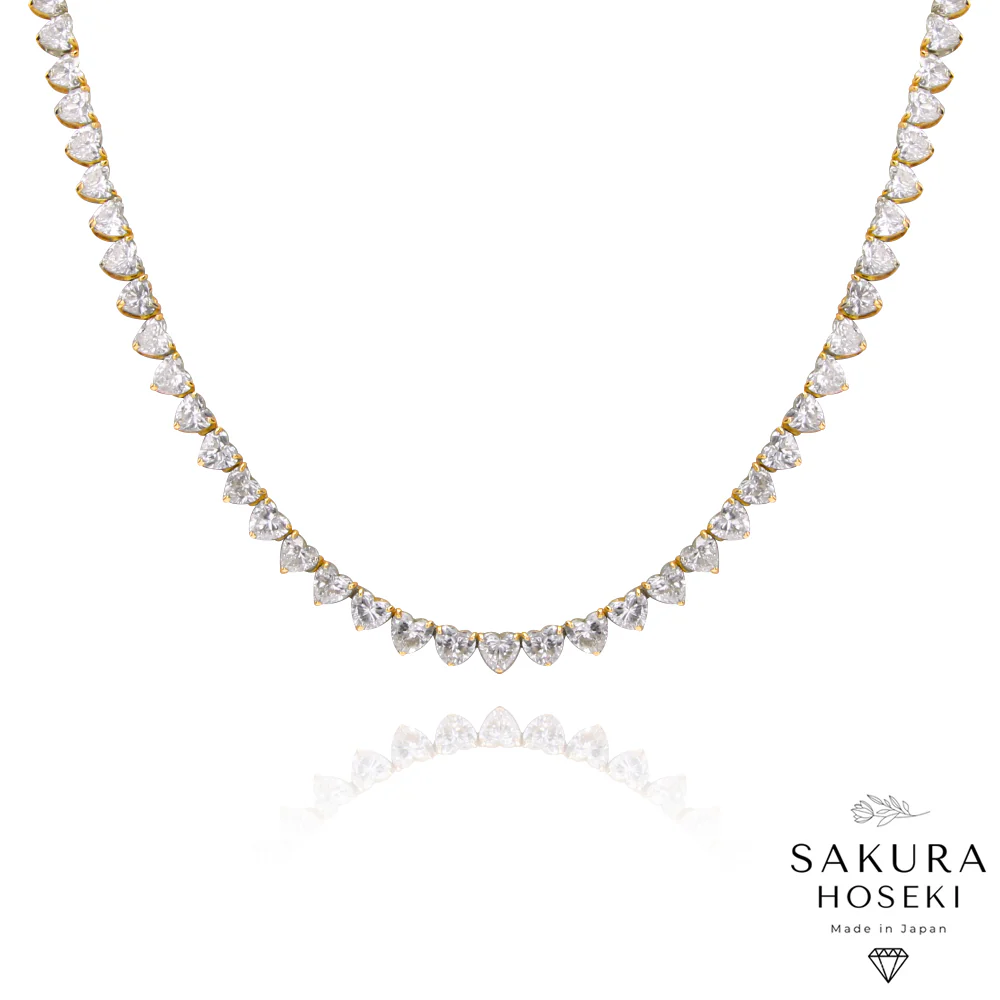 Heart Necklace Rose Gold
